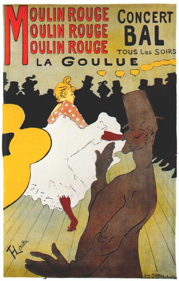 Plakat: Tänzerin im Moulin Rouge